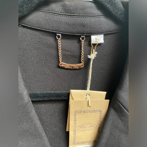 Blue Sky Anders Classic One button Black Blazer Sz 2x - Picture 5 of 9